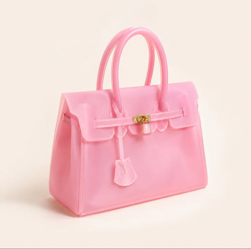 PAALMEA Jelly Bag rose - sac transparent premium, photo fidèle au produit réel