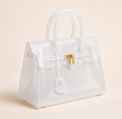 PAALMEA Jelly Bag blanc translucide - sac transparent premium, photo fidèle au produit réel